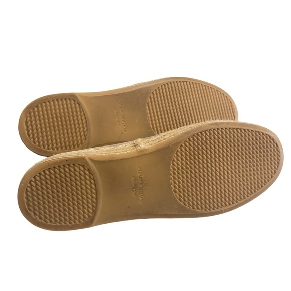 Stuart Weitzman Nugal Napa Espadrille Slip on Sneaker Size 9M Tan Suede - Picture 8 of 10
